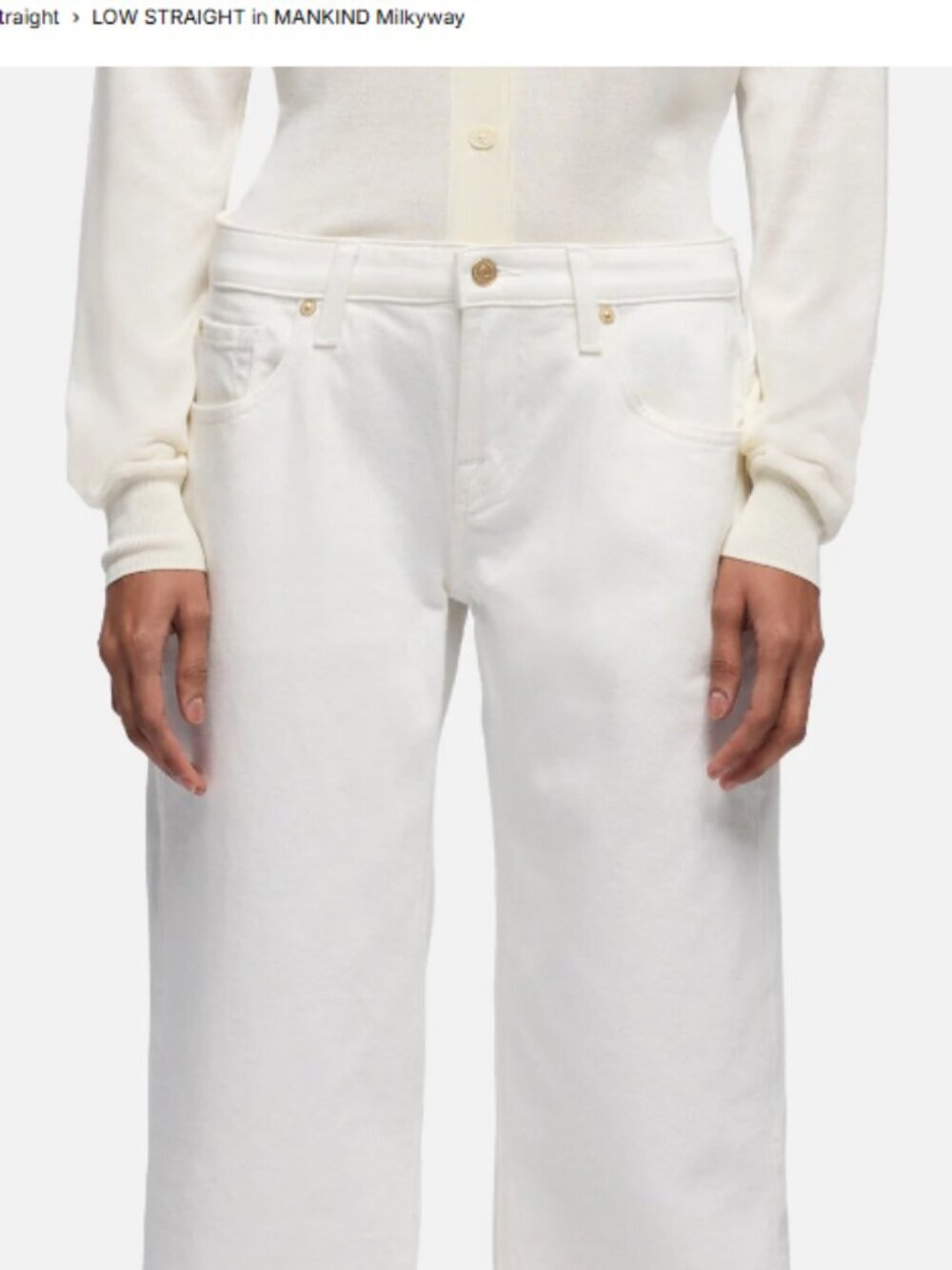 7 For All Mankind straight leg jeans